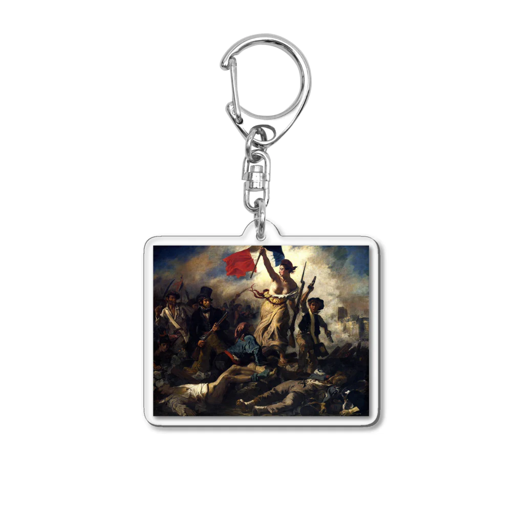 歴史グッツショップのドラクロワ「民衆を導く自由の女神」 Acrylic Key Chain