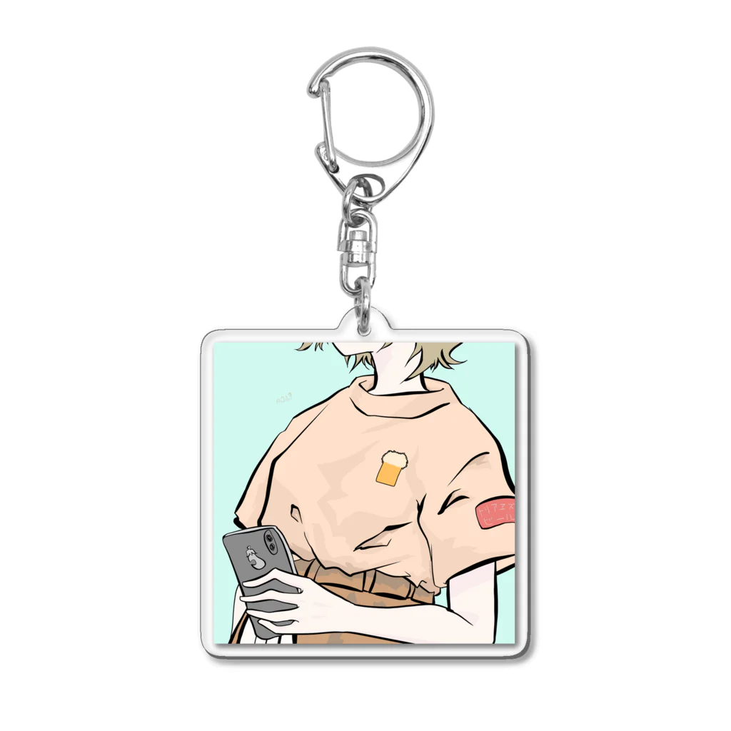 ウエノのトリアヱズビール Acrylic Key Chain