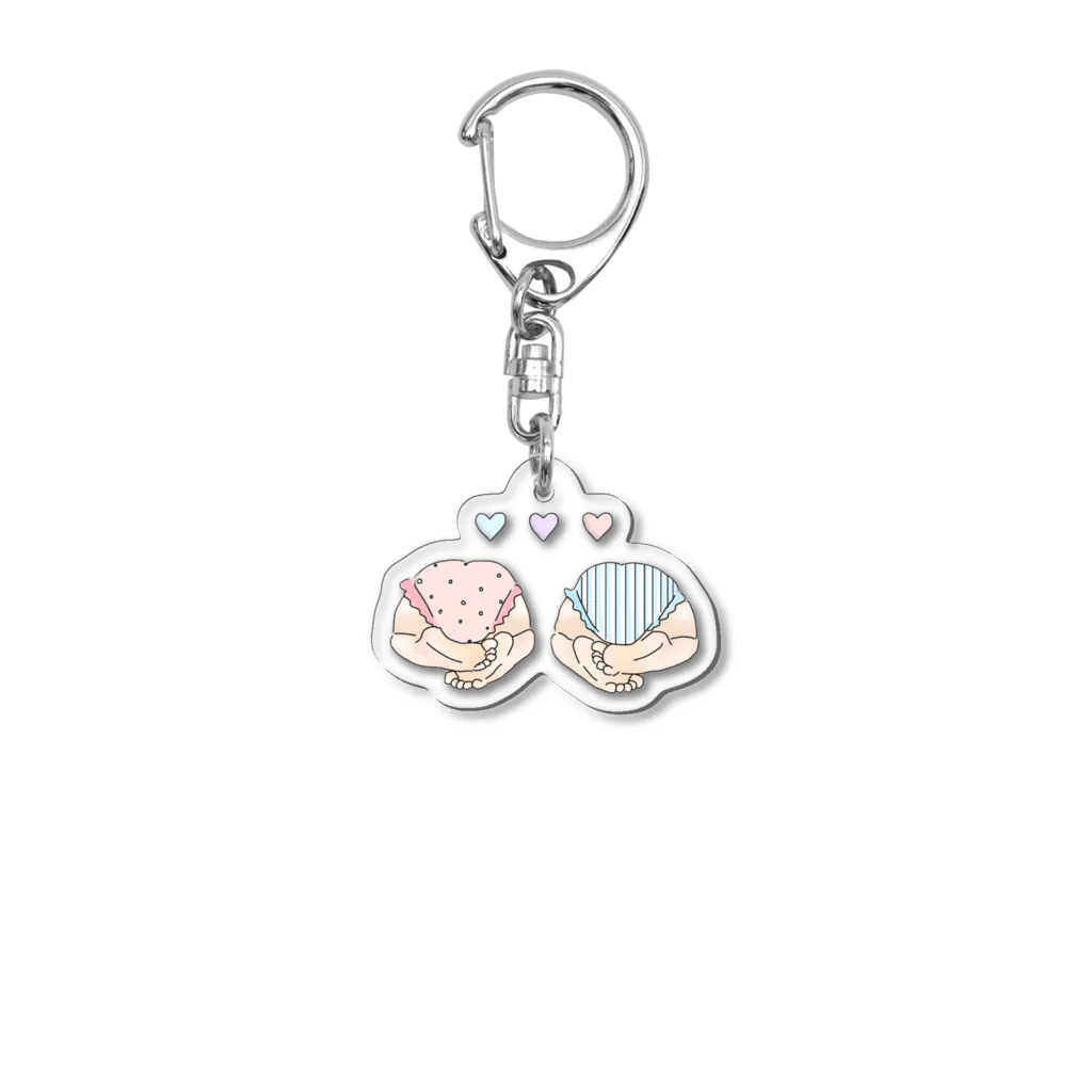 mのOSHIRI🍑 Acrylic Key Chain