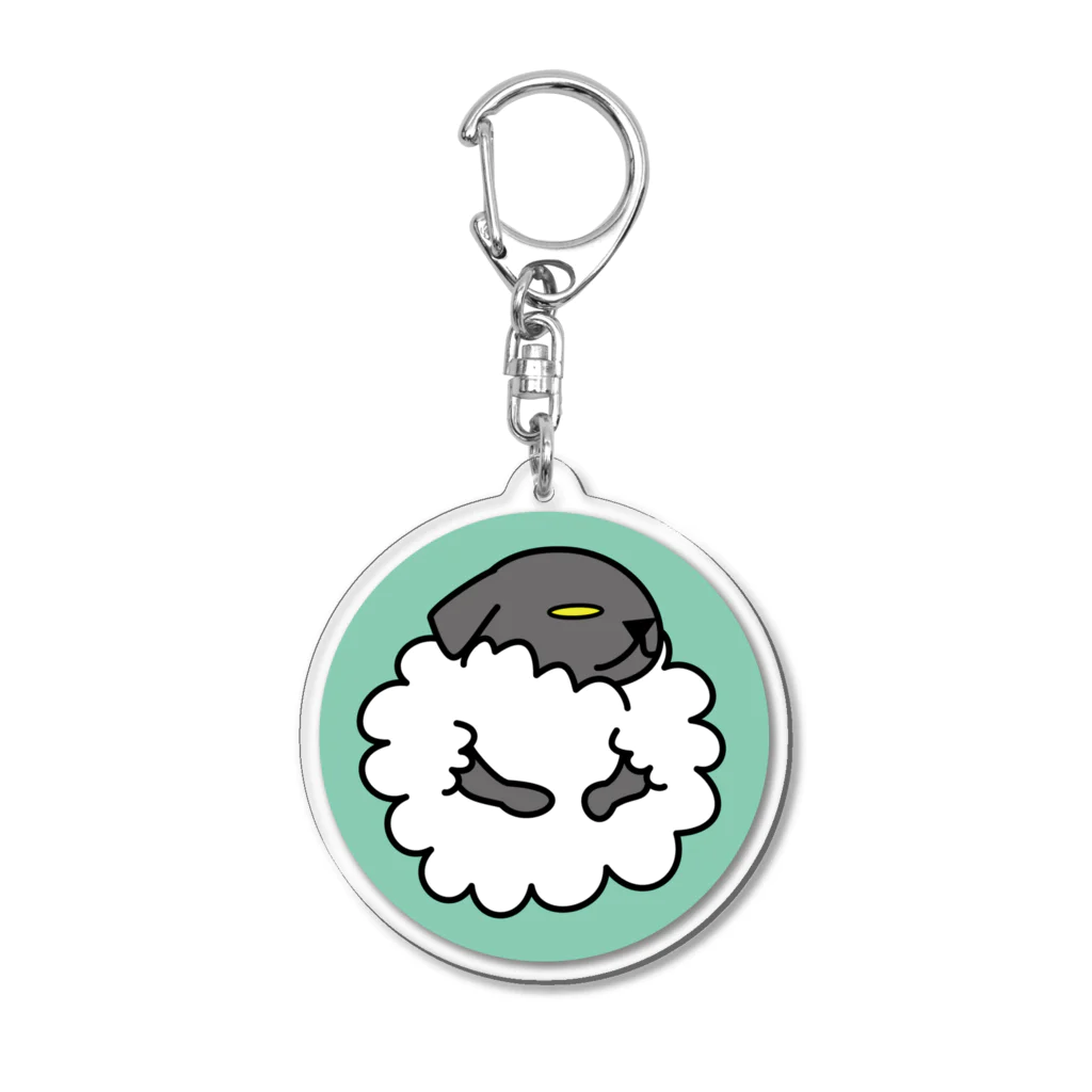 オグオグモグモグのコロコロヒツジ Acrylic Key Chain