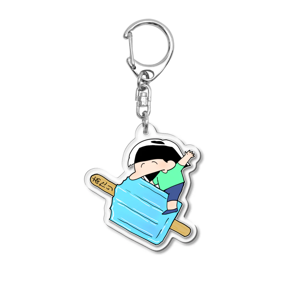 （お）さかなのすりみの納涼すりみちゃん（アイスキャンデー）アクリルキーホルダー Acrylic Key Chain