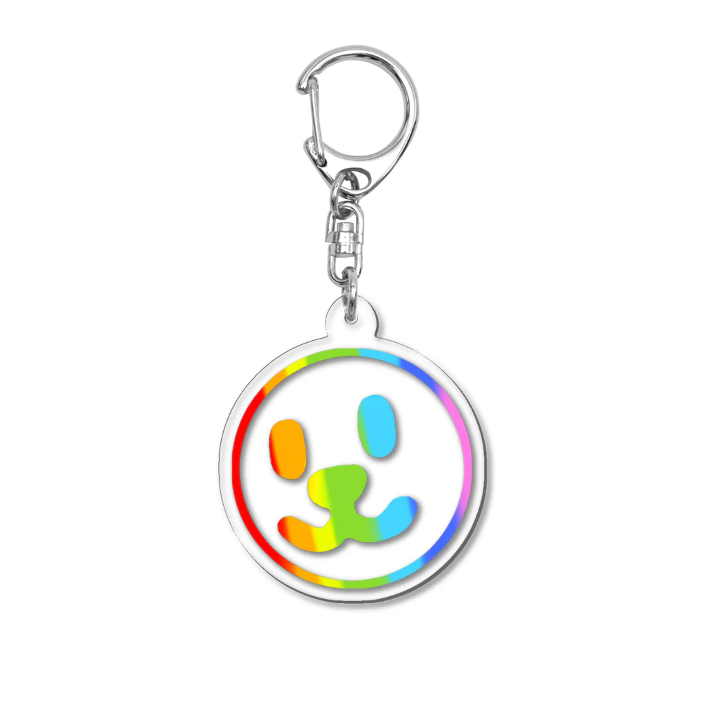 週刊少年ライジングサンズのSmile Face Rainbow Line Acrylic Key Chain