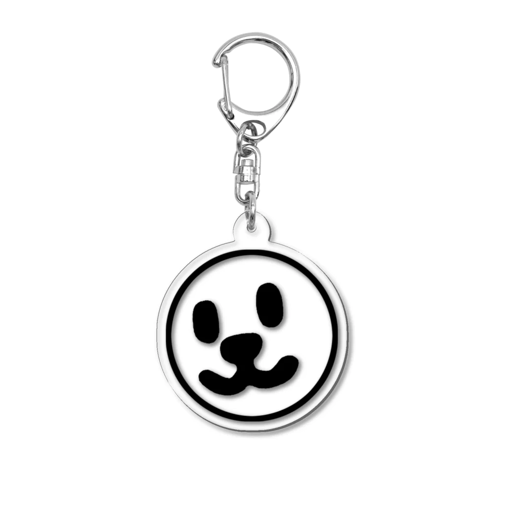 週刊少年ライジングサンズのSmile Face Black Line Acrylic Key Chain