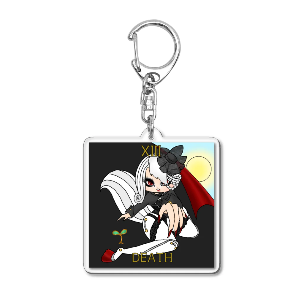 こつめちゃんのおみせのタロット 13:死神 Acrylic Key Chain