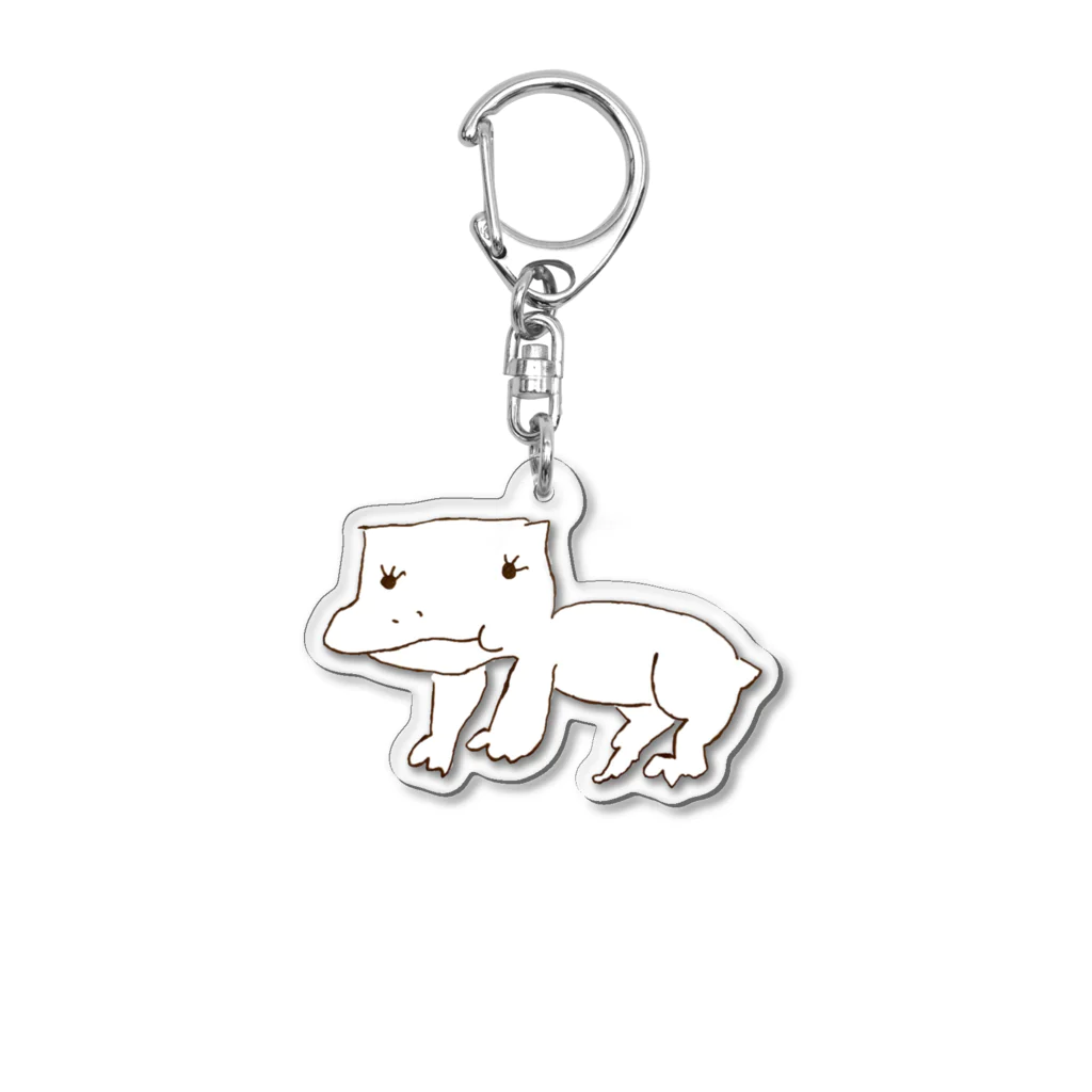 べべちゃんショップのクレステッドゲッコーのべべちゃん Acrylic Key Chain