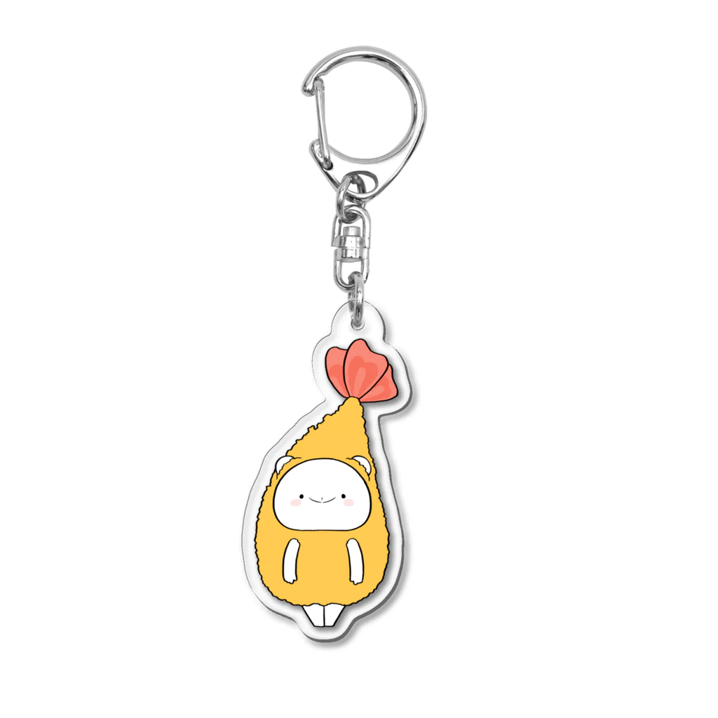 ゆる×ラブ♡うさっくまSHOP(usakkuma-Shop)のエビフライくま Acrylic Key Chain