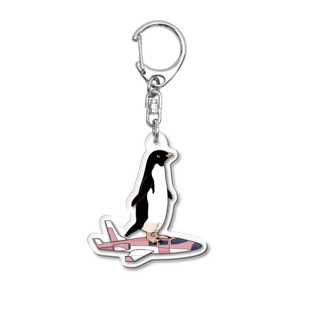 騒音のない世界 SHOPの騒音のない世界のペンギンキーホルダー Acrylic Key Chain