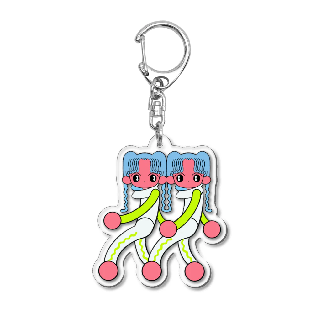 SAIJOH_MACOTOのサクランボ Acrylic Key Chain