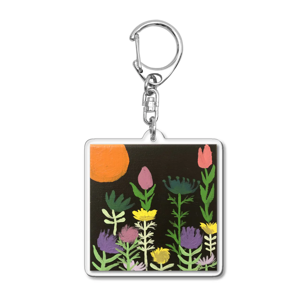 ほぎの暗闇の花畑 Acrylic Key Chain