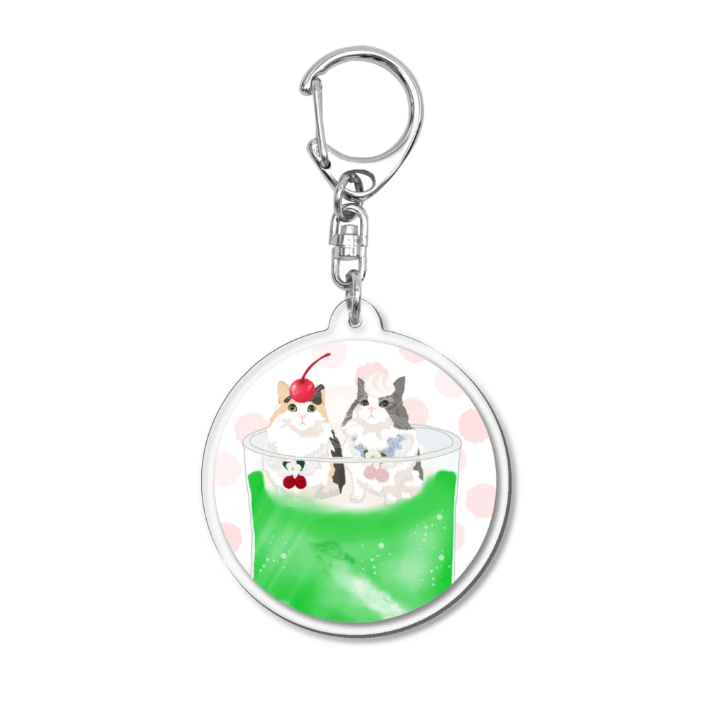 Letiのうゆいとソーダ Acrylic Key Chain