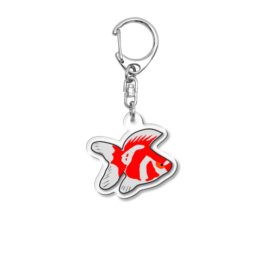 日々好日屋2号店のパンクな金魚 Acrylic Key Chain