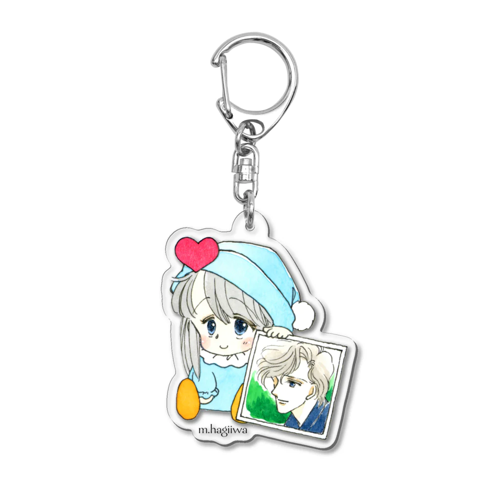 萩岩睦美のグッズショップのアクキー　ポー　だいすき♡ Acrylic Key Chain