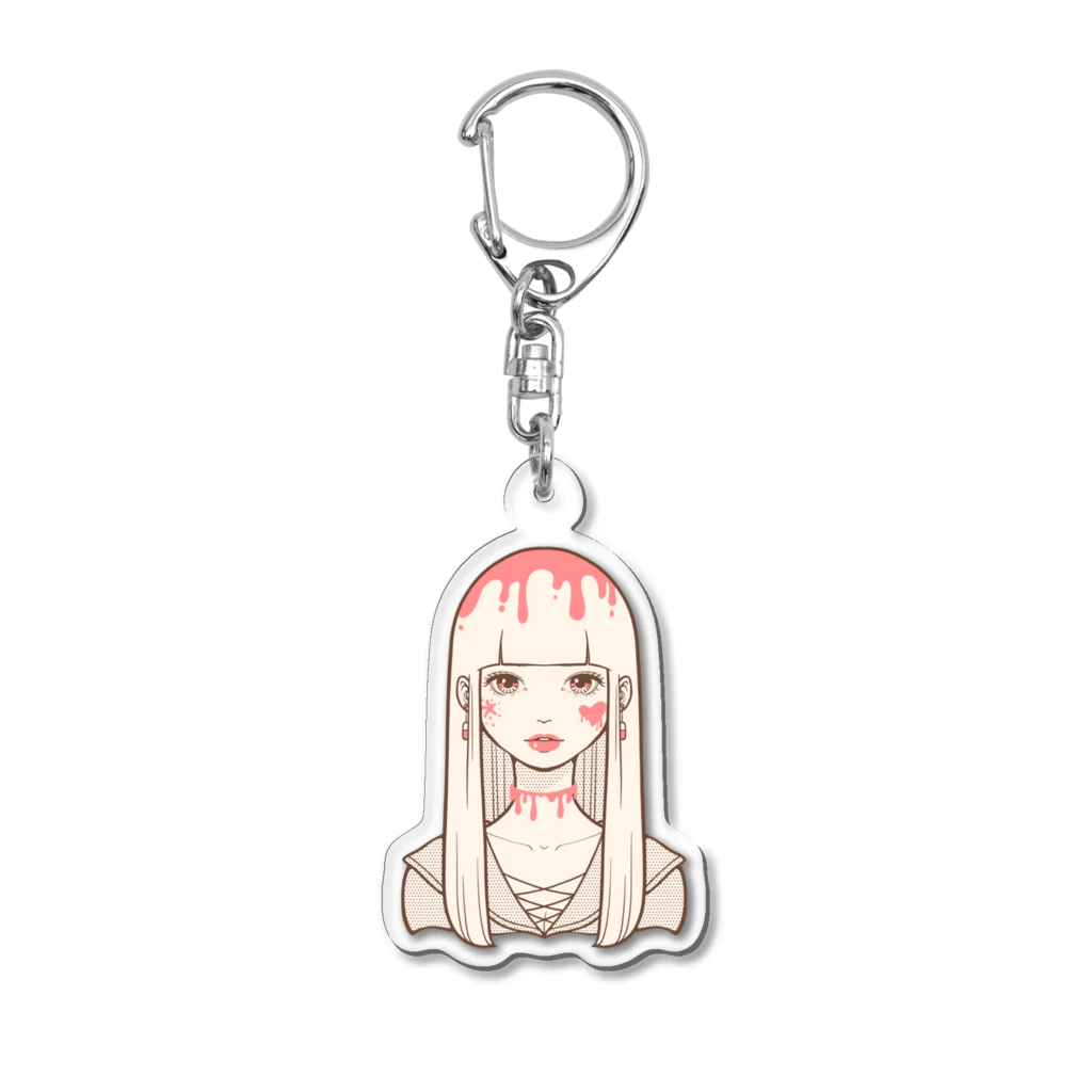 Chikageのホラーガール Acrylic Key Chain