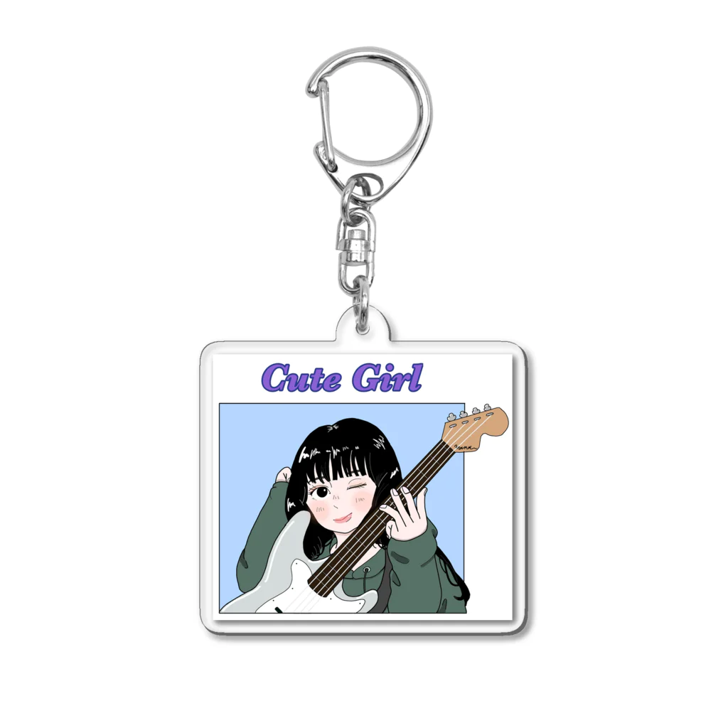 Shirako 商店のCute Girl Acryl keyfolder アクリルキーホルダー