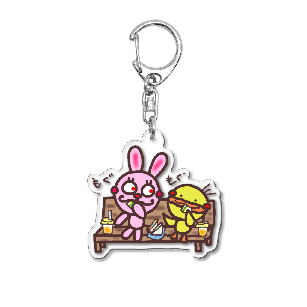 BBTAMAの仲良し～♪うさぴよ Acrylic Key Chain