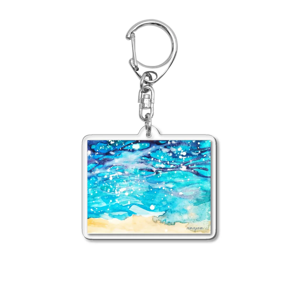 Laugh Rain LaboのHealing sea_am Acrylic Key Chain