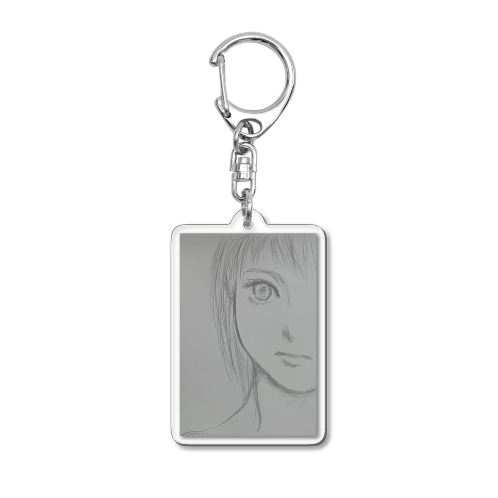 うさみみツインズᕱ⑅ᕱ .｡ഒの眼力のワタシ Acrylic Key Chain