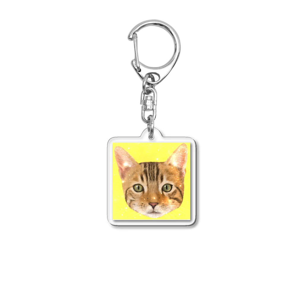 utouch_のねこ【顔】 Acrylic Key Chain