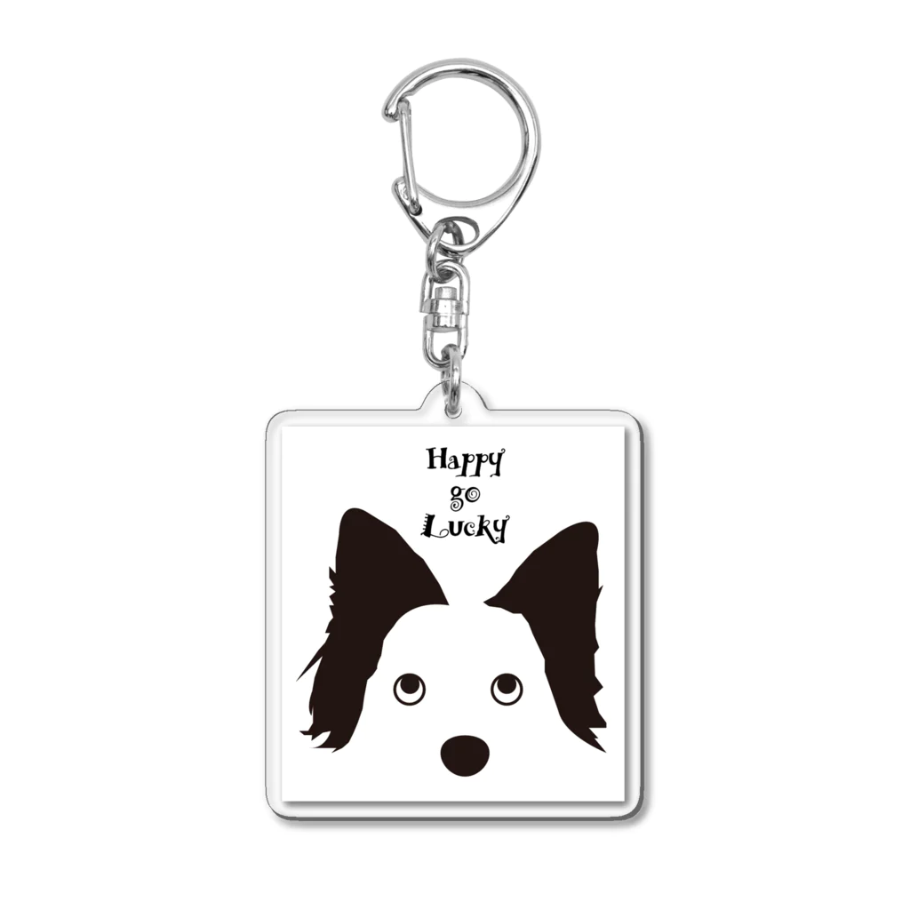 Bordercollie StreetのAB-HgL0807 Acrylic Key Chain