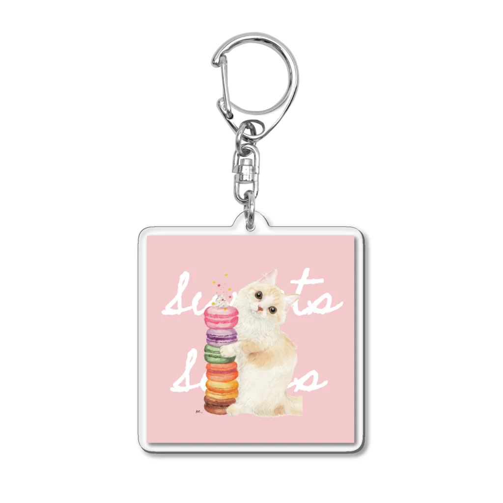 m.うちの子イラストの殿さま✳︎ sweets series Acrylic Key Chain