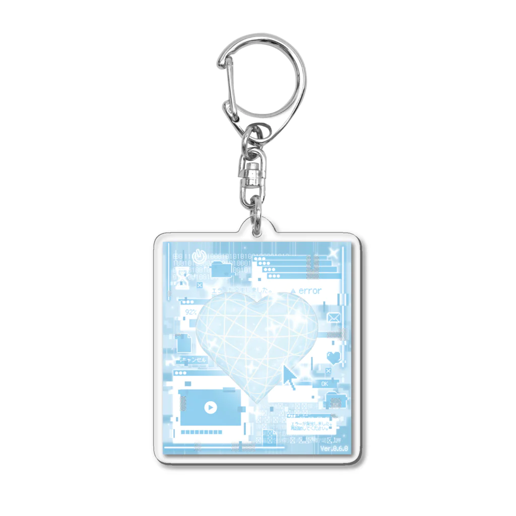 あつろうたのCyber heart(Ver.0.6.0) Acrylic Key Chain