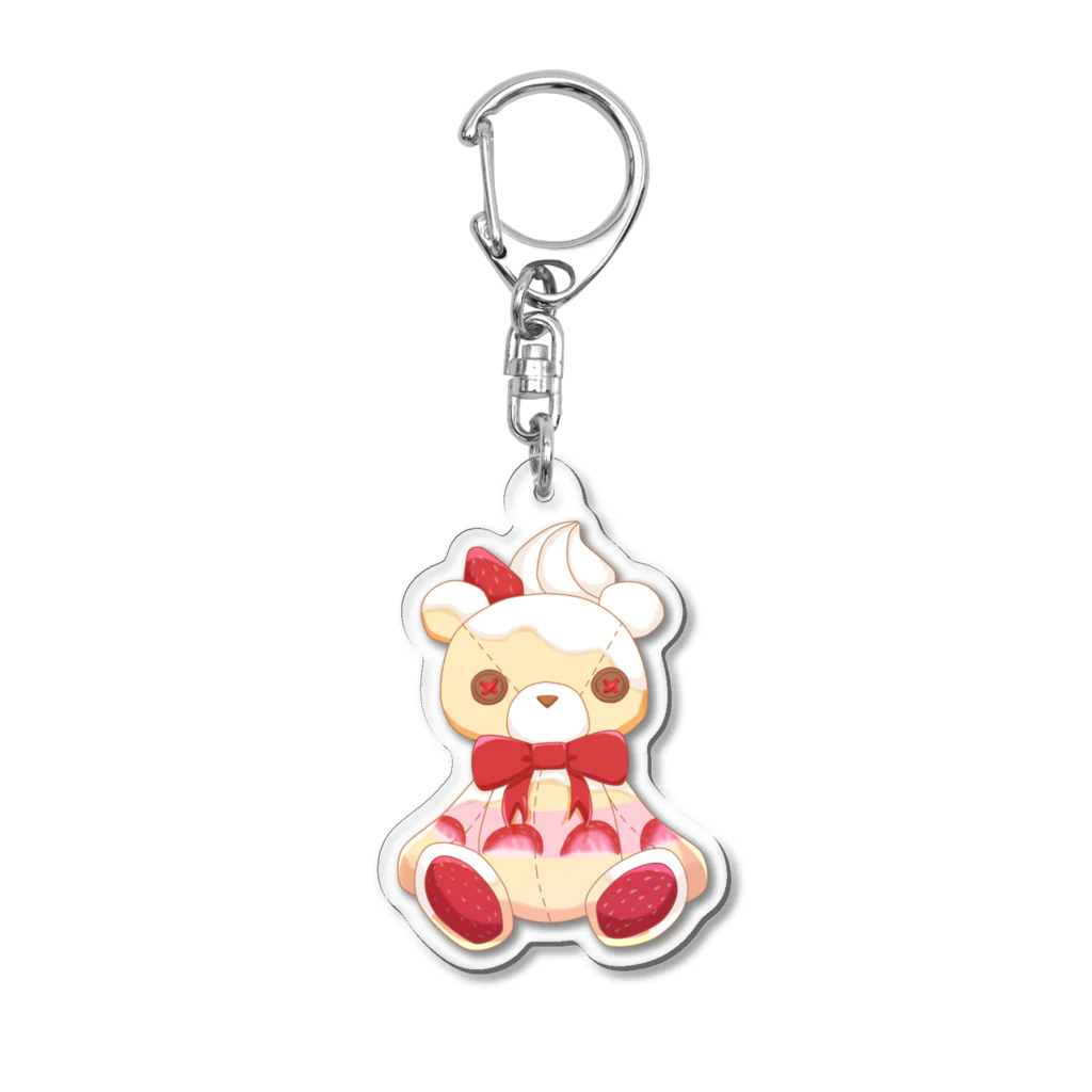 Apple Bears Collectionのおいしくいただクマ~ショートケーキ~ Acrylic Key Chain