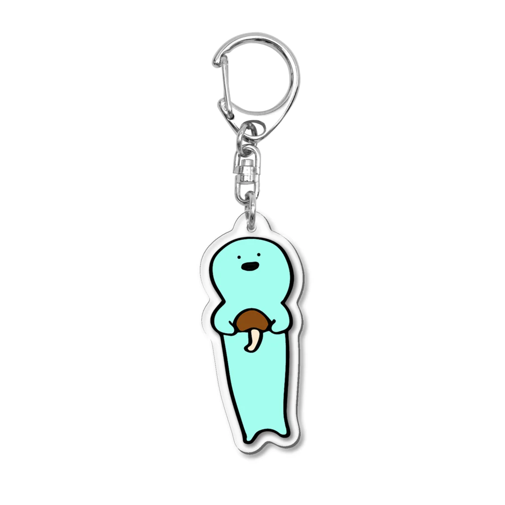 ぽけぽけちゃんの宝物はきのこ Acrylic Key Chain