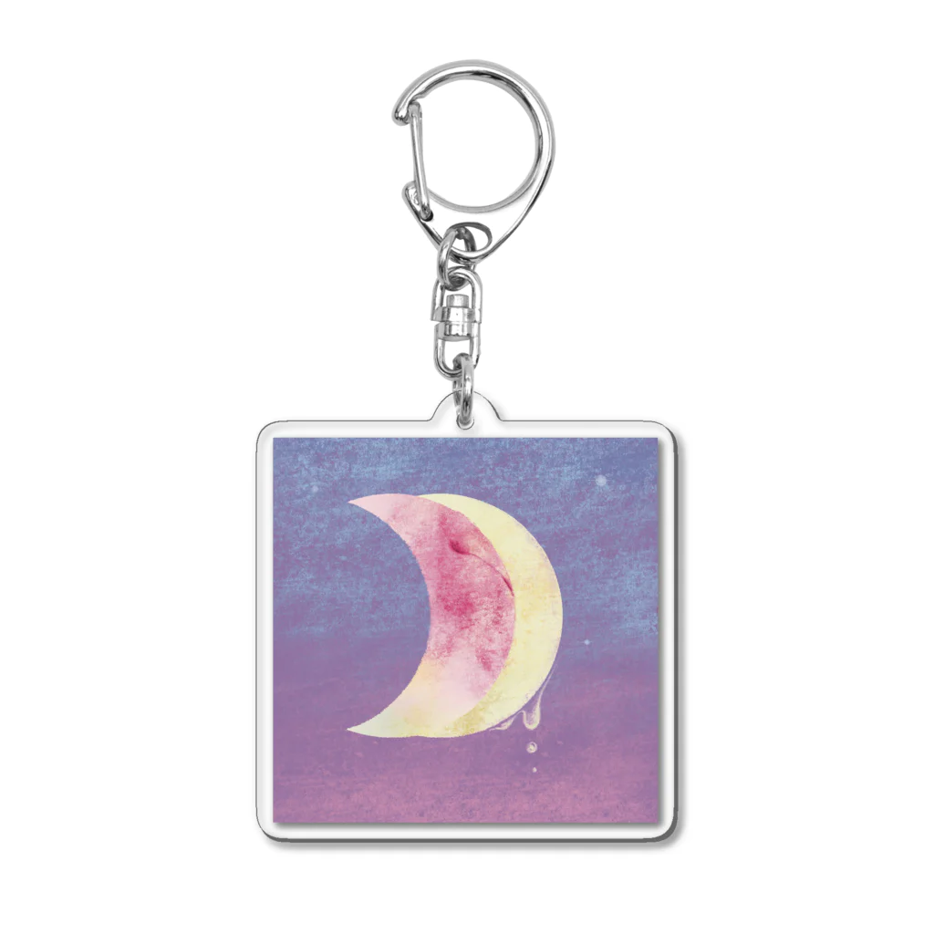 Orange Gum Shopのpeach moon Acrylic Key Chain