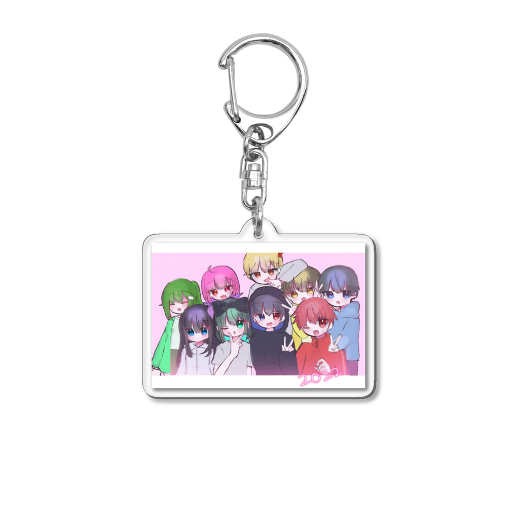 彩袋あーと展のからぐるぐっず Acrylic Key Chain