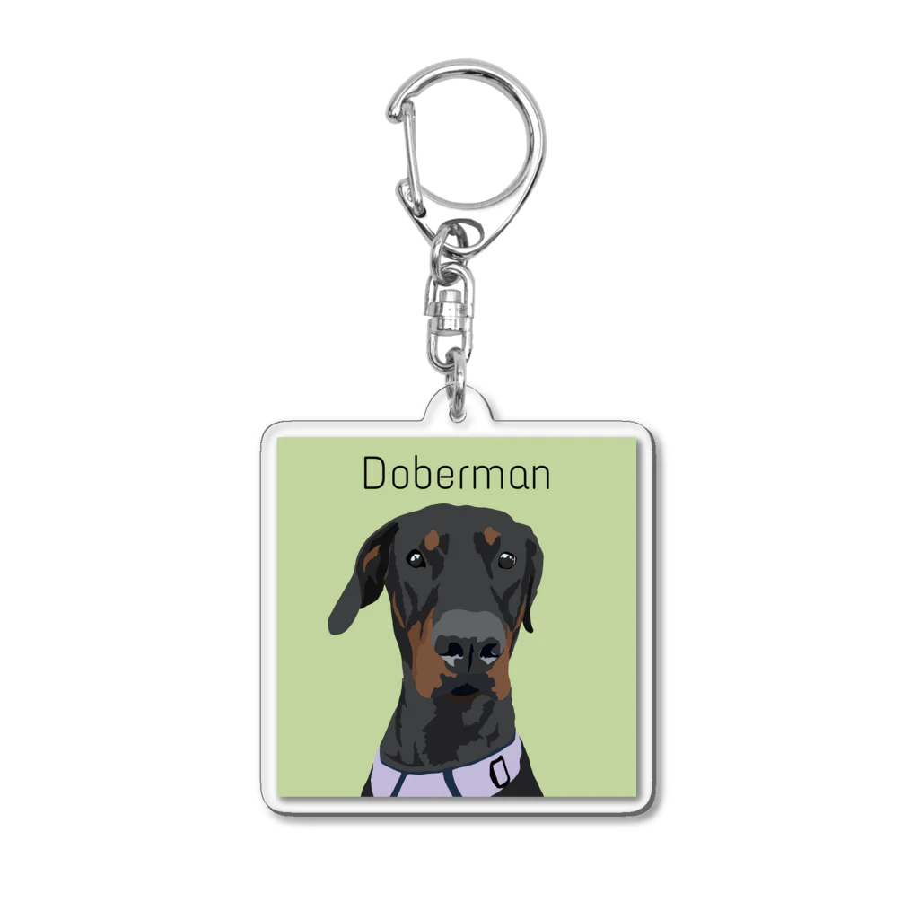 Liv🐾のDoberman Acrylic Key Chain