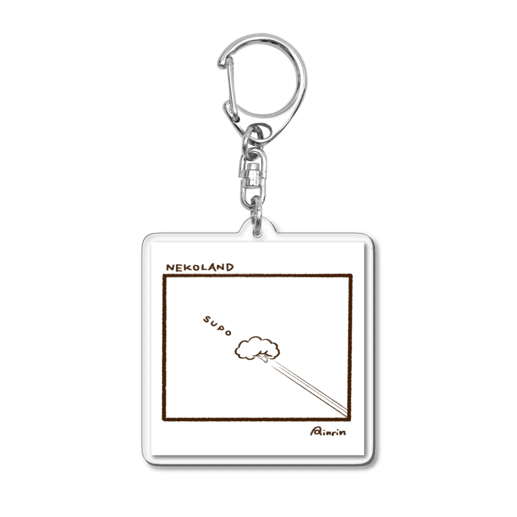 cioccomocaの【NEKOLAND】Title.SUPO Acrylic Key Chain