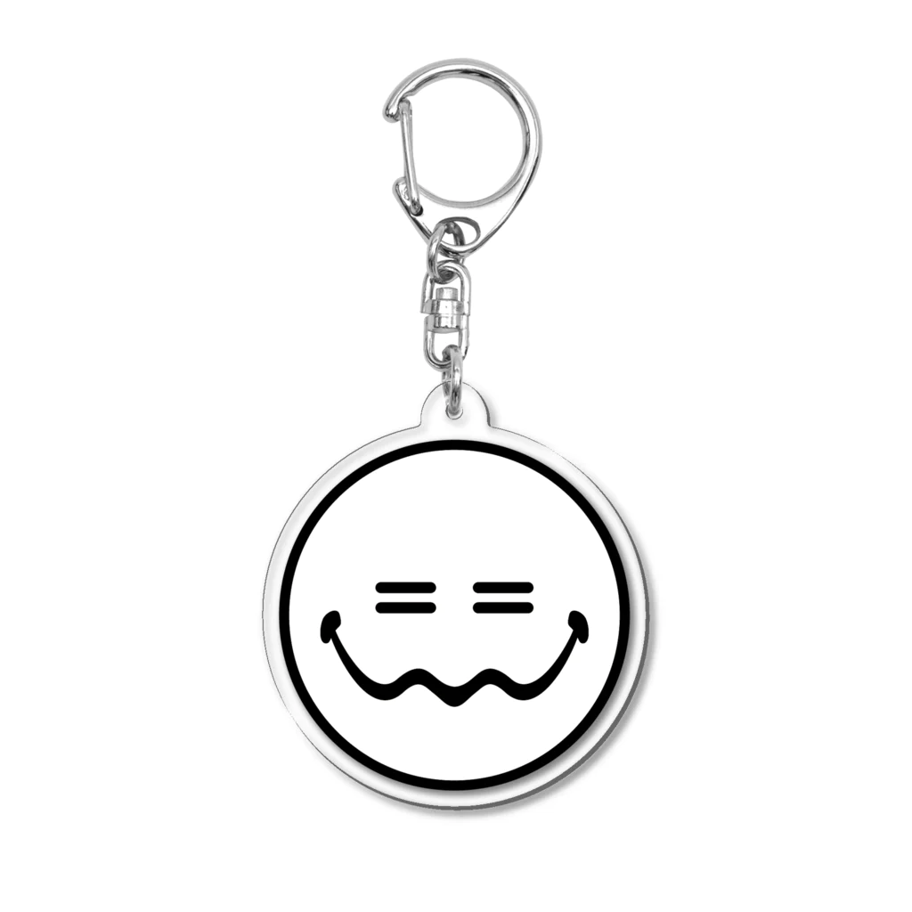 TWO SEEKERのII smiley key holder アクリルキーホルダー