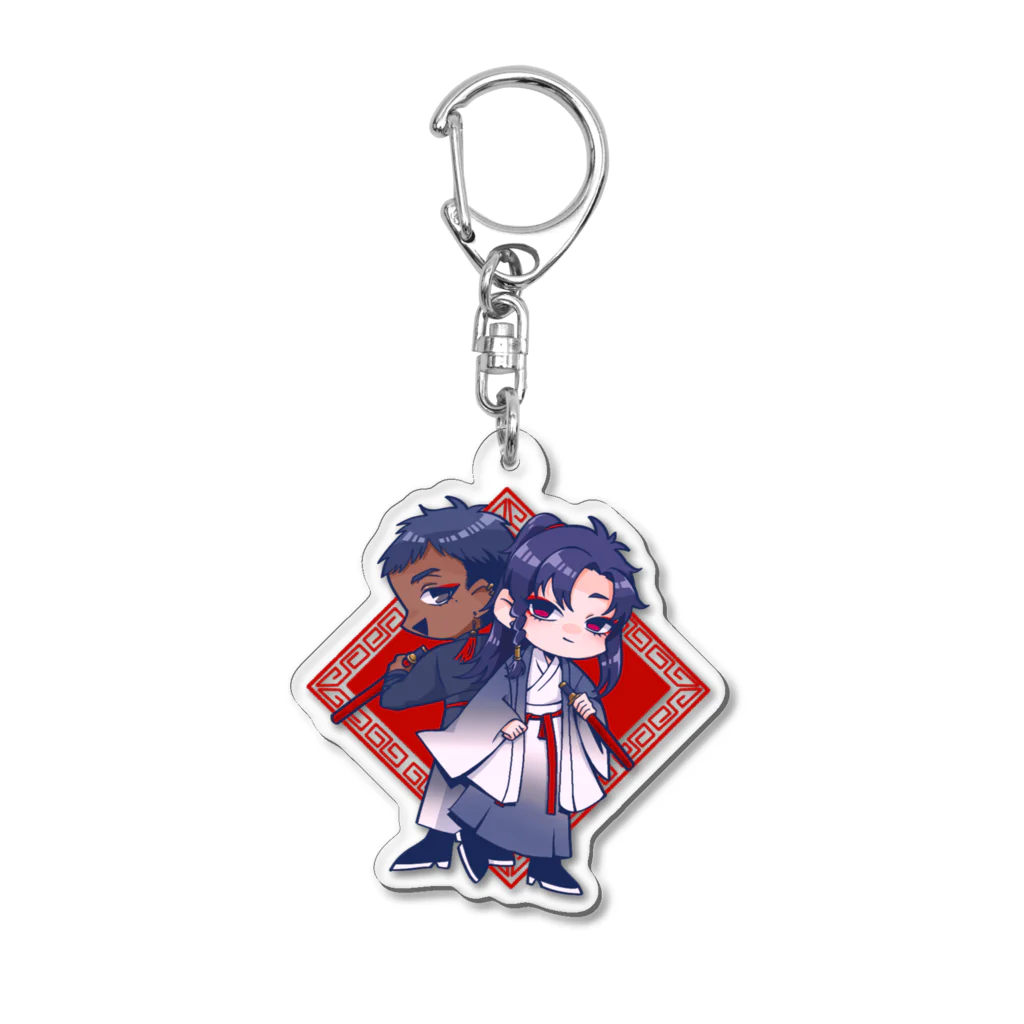 くじら商店のホセネポin南門 Acrylic Key Chain