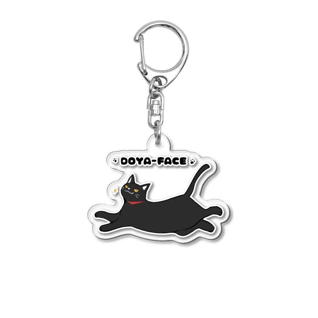 かわいいコーギーのドヤ顔CAT Acrylic Key Chain