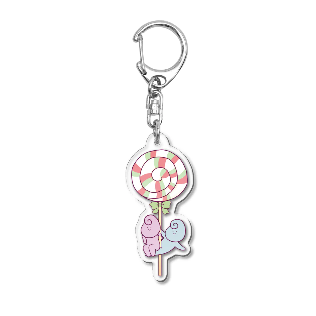 くるりんプロジェクトのお店のロリポップくるりん Acrylic Key Chain