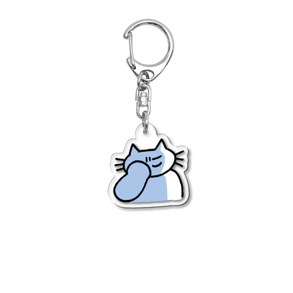 偽装出社のうーんねこ Acrylic Key Chain