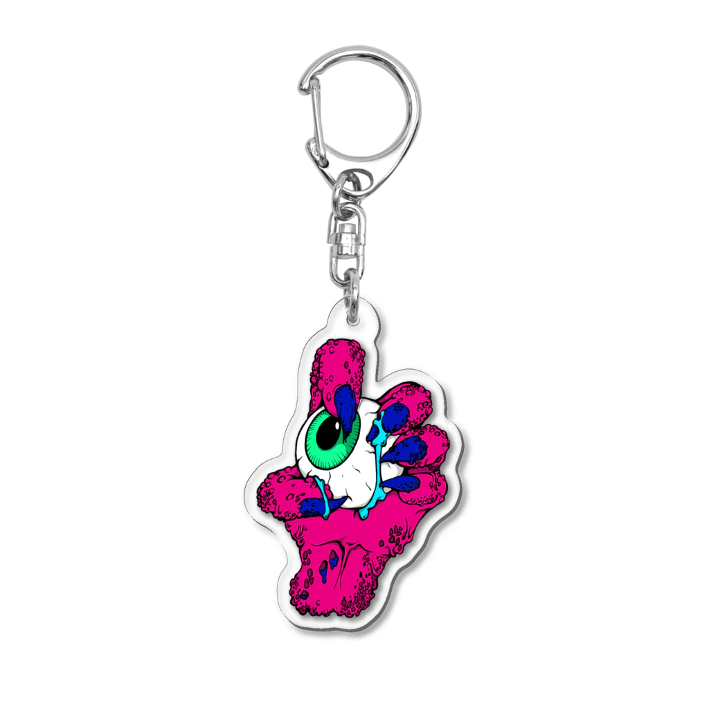 TKGのMonsterhand　pink Acrylic Key Chain