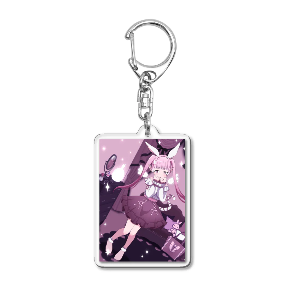 🐰うさぎにゃん🐈のメンヘラうさにゃん Acrylic Key Chain