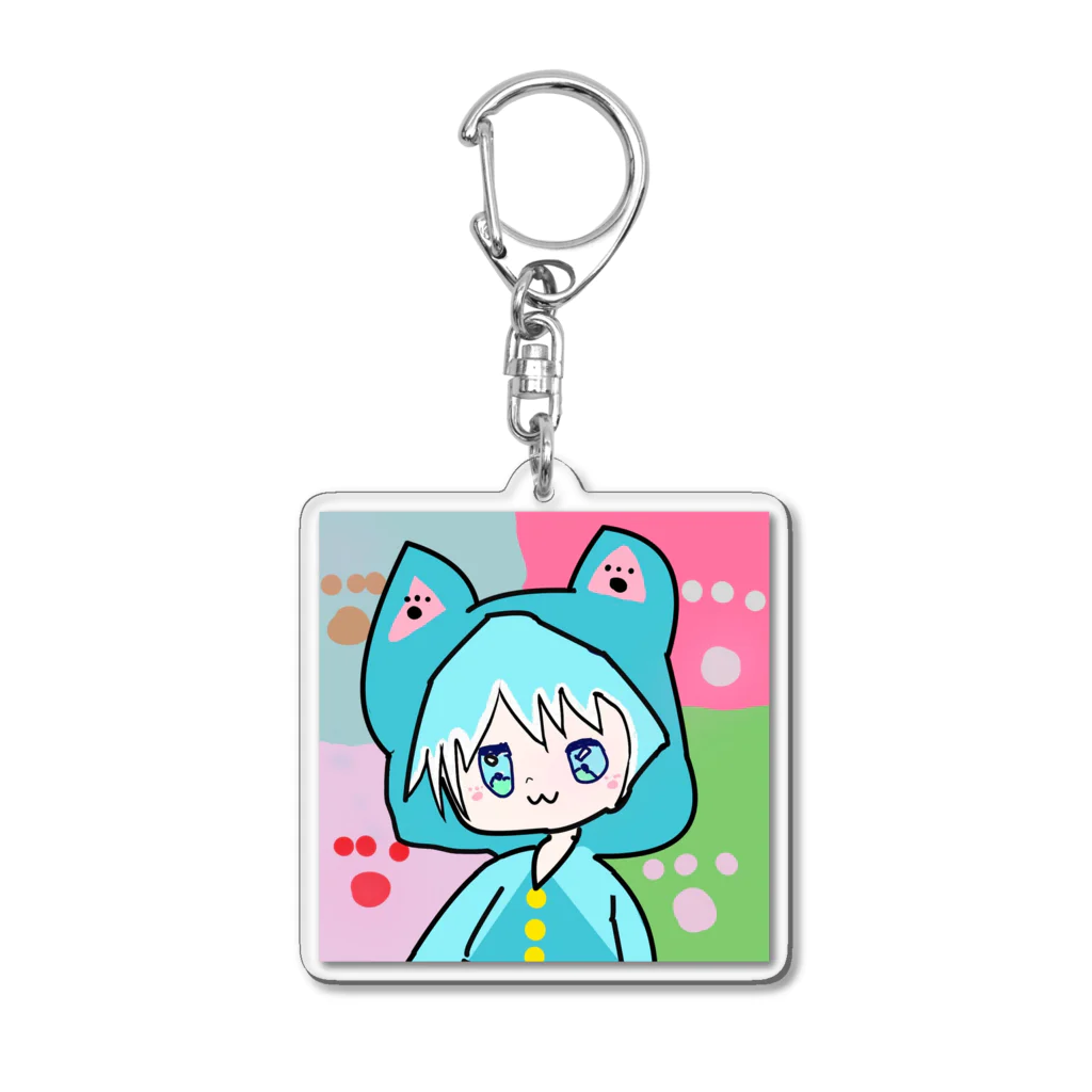 SNEAKER GIRLのCat girl Acrylic Key Chain