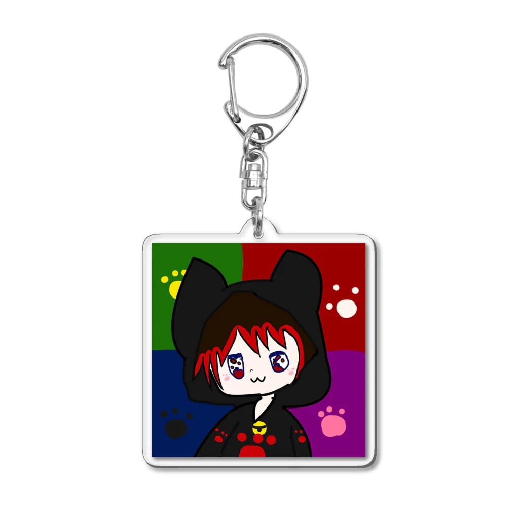 SNEAKER GIRLのCat girl Acrylic Key Chain