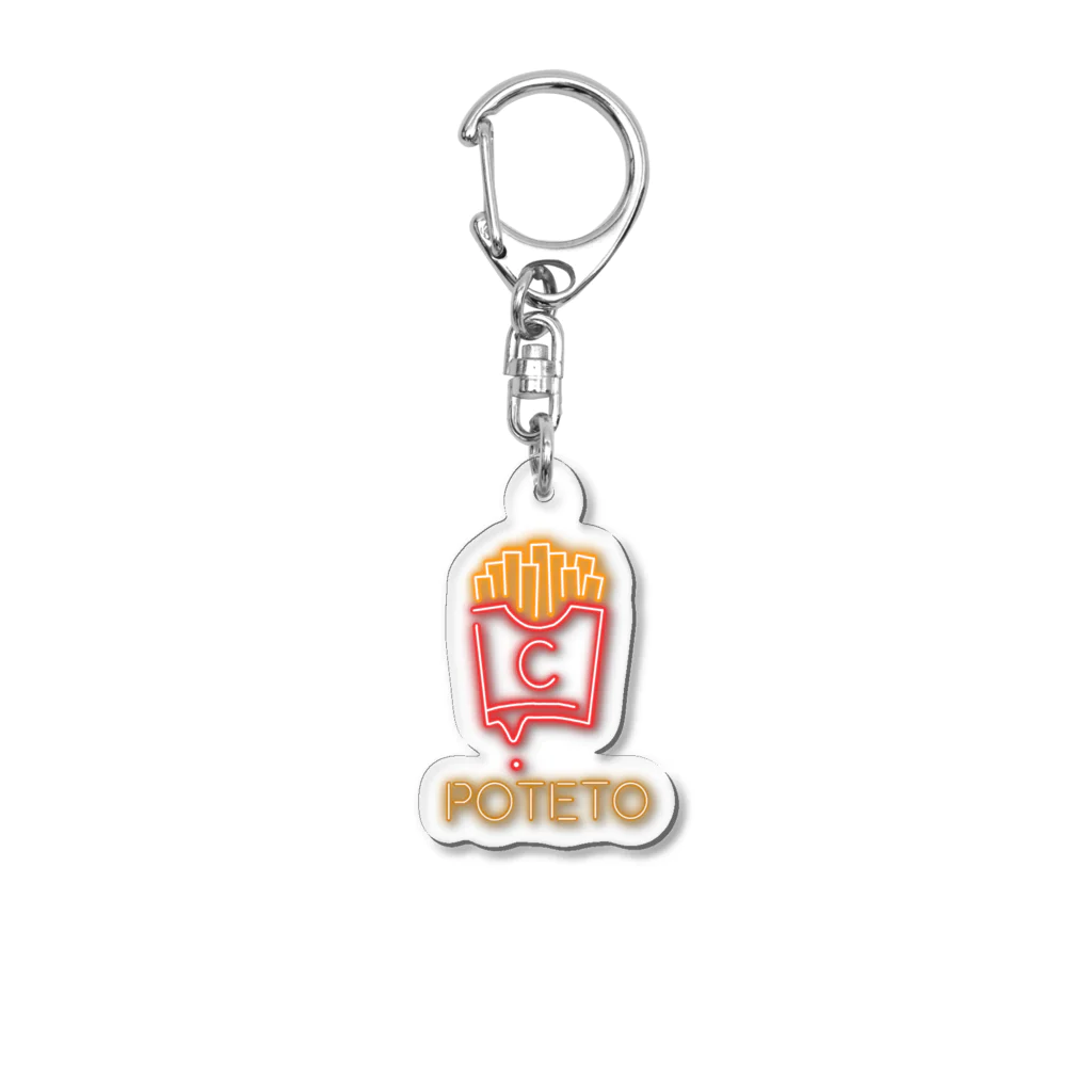 poteto_shopのpoteto_neon Acrylic Key Chain