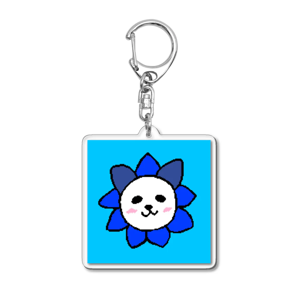 ミスターパンダワールドのフラワーパンダ Acrylic Key Chain