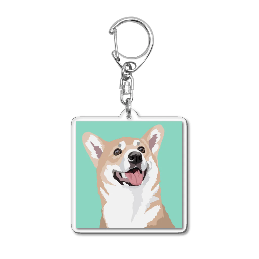 Liv🐾の Corgi コーギー Acrylic Key Chain