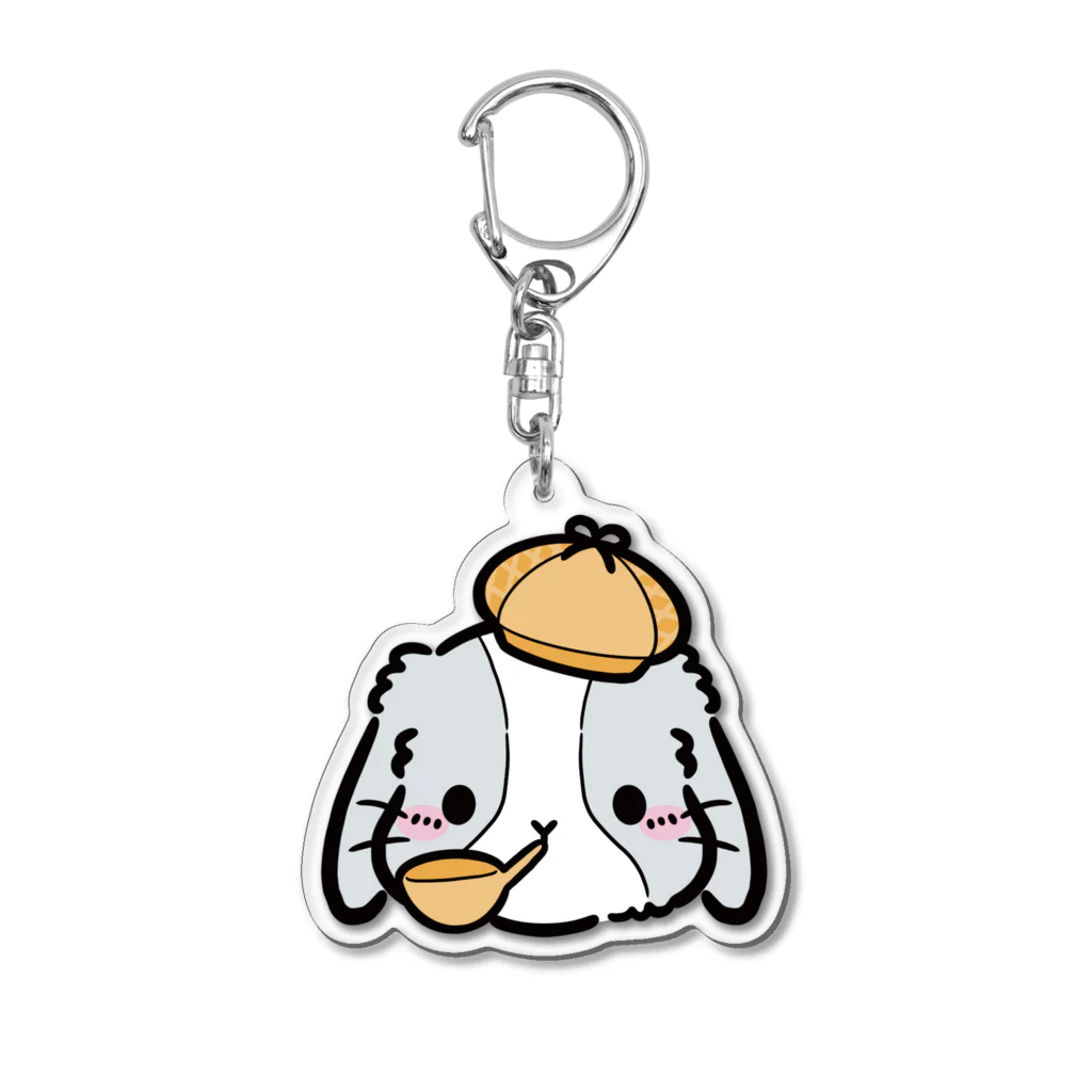 maruruの探偵うさ Acrylic Key Chain