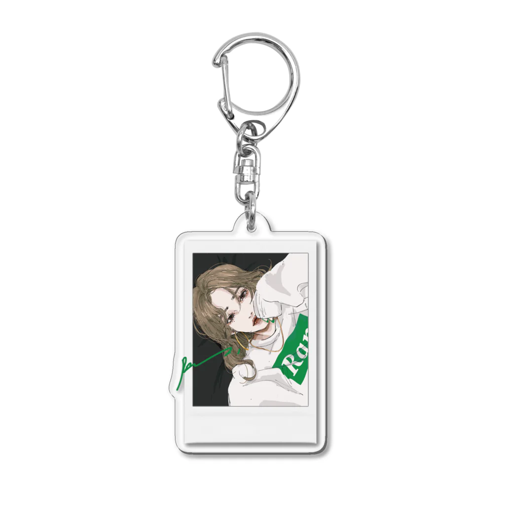 Ran.のpersistent love【green】 Acrylic Key Chain