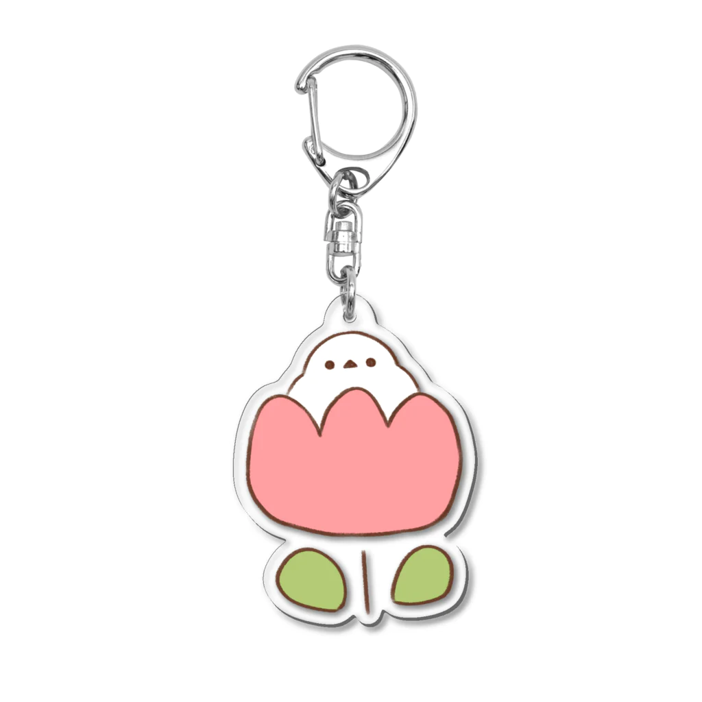 なないろ工房のちゅーりっぷとシマエナガ Acrylic Key Chain