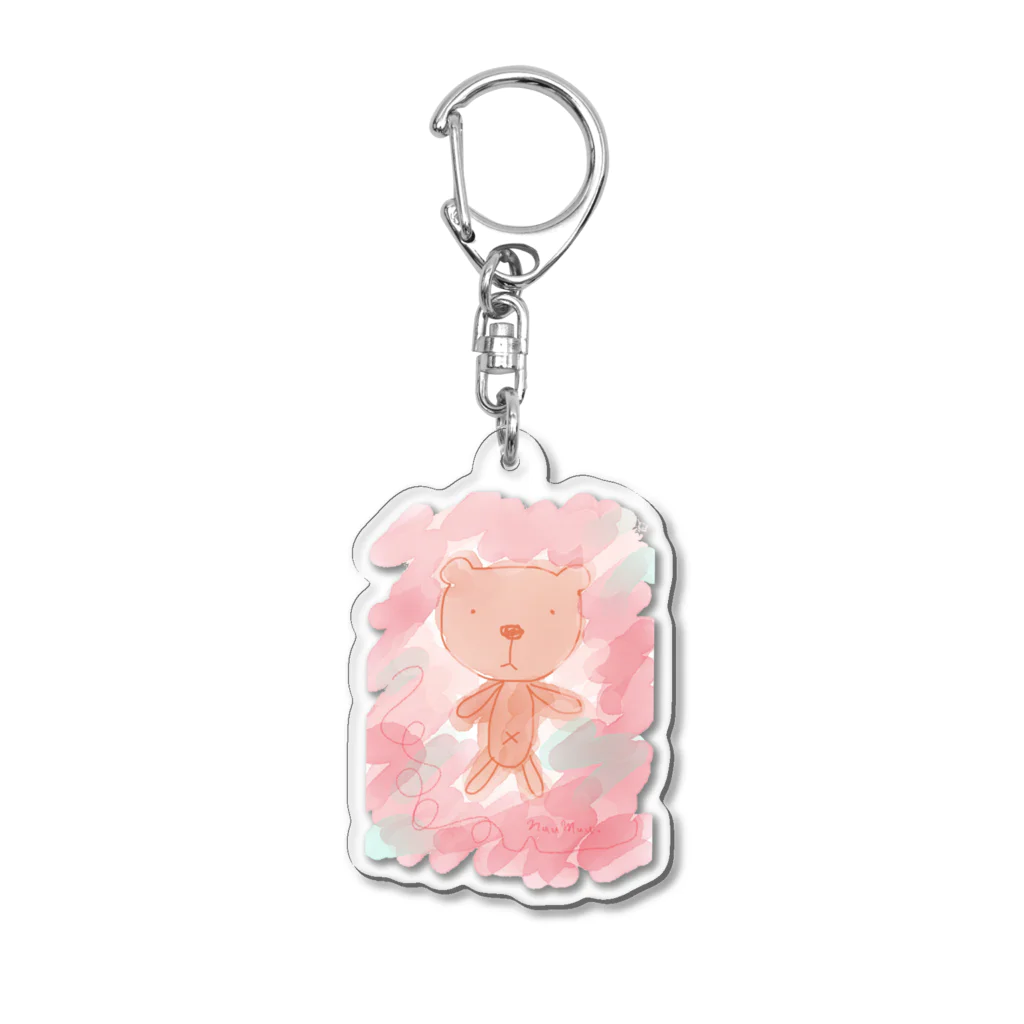 nuumuuの絵の具のくま Acrylic Key Chain