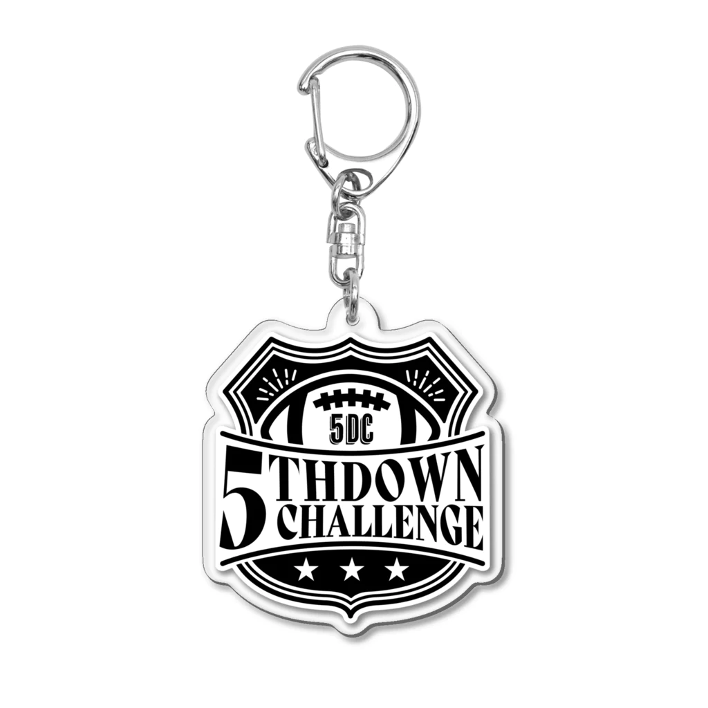 5thdownチャレンジ【NFLアメフト】の5thdownチャレンジデカロゴ Acrylic Key Chain