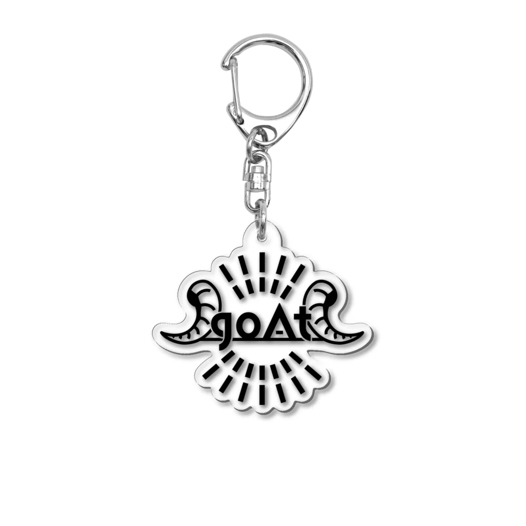 goAtのgoAtオリジナルグッズ：ホワイト Acrylic Key Chain