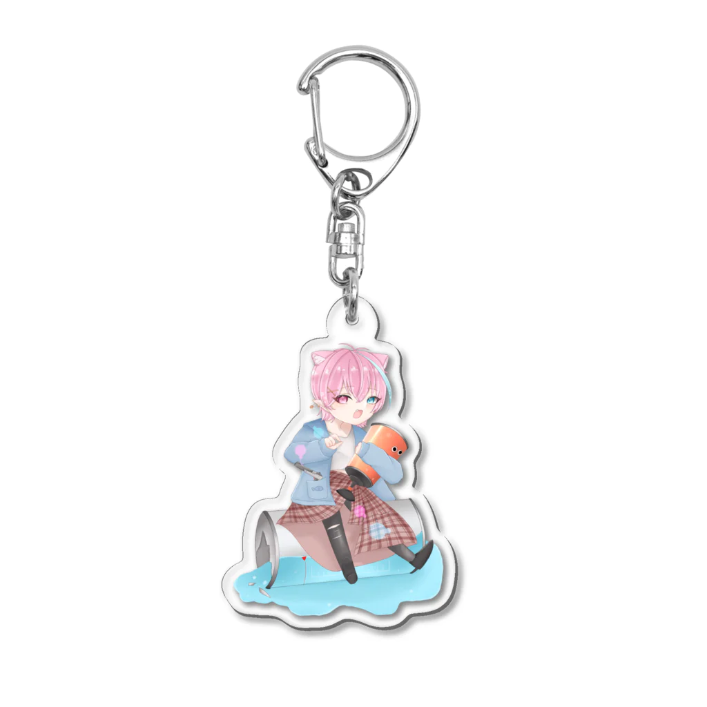 おふくん / offkun 新人VTuberの1周年おふくんグッズ Acrylic Key Chain